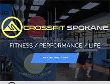Tablet Screenshot of crossfitspokane.com